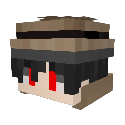Vamp_7 Minecraft avatar head, 3D render