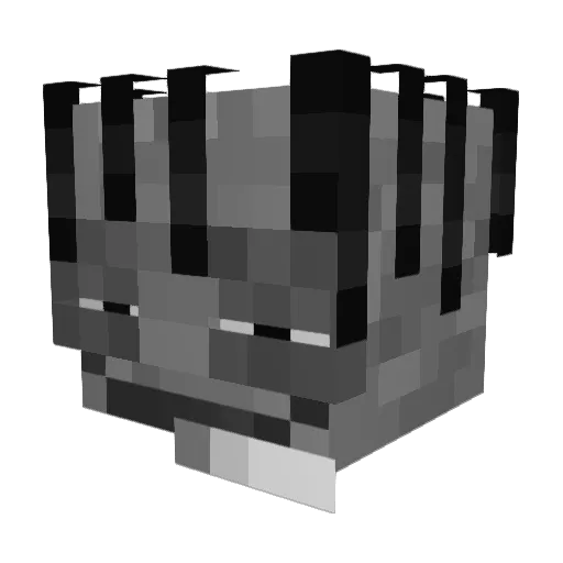 Vamparooo Minecraft avatar head, 3D render