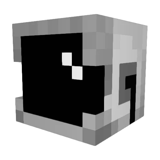 Vampature Minecraft avatar head, 3D render