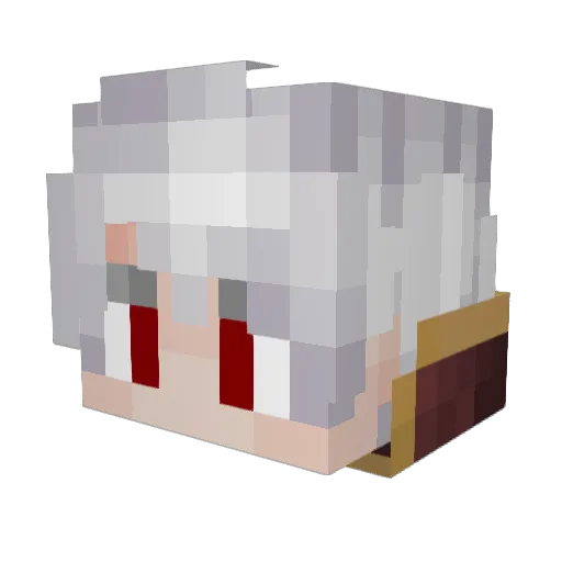 VampericDrain Minecraft avatar head, 3D render