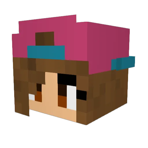 Vampir11Cz Minecraft avatar head, 3D render