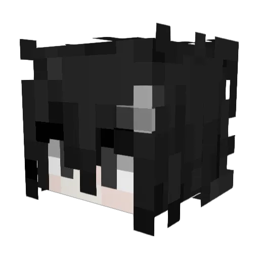VampirKun Minecraft avatar head, 3D render