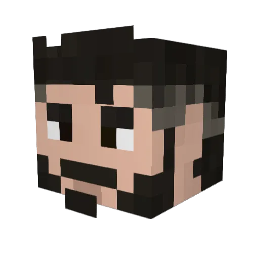 Vampirat Minecraft avatar head, 3D render