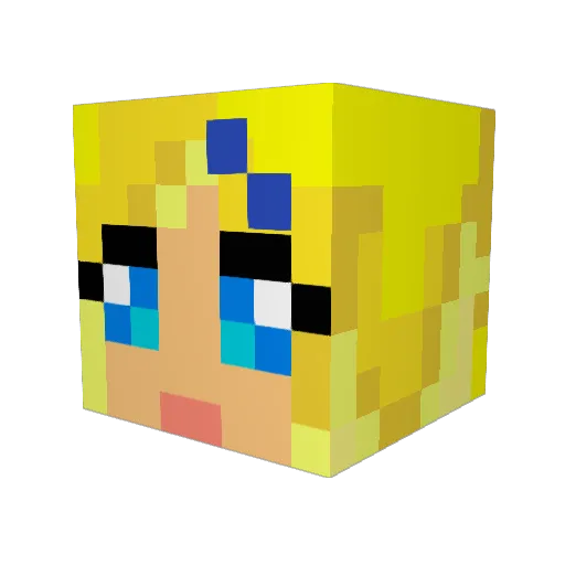 Vampire1115 Minecraft avatar head, 3D render