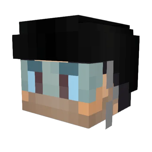 VampireBF1YT Minecraft avatar head, 3D render