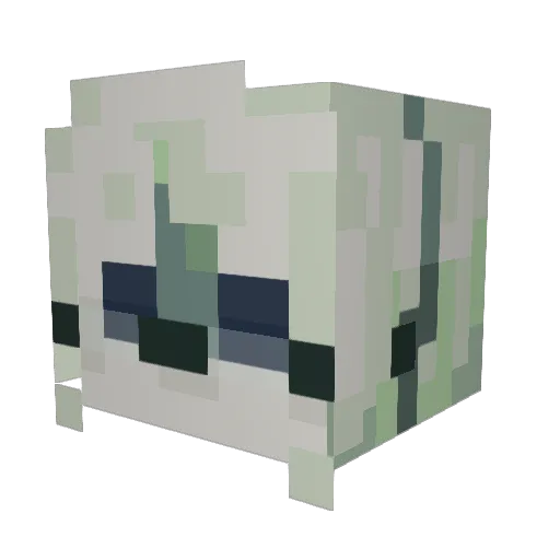 VampireClown Minecraft avatar head, 3D render