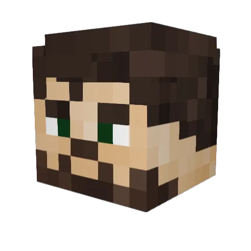 VampireCyborgs Minecraft avatar head, 3D render
