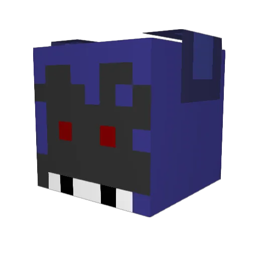 VampireLord219 Minecraft avatar head, 3D render