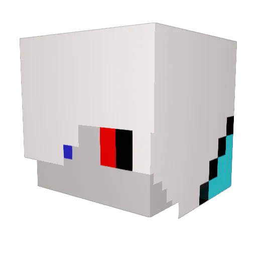 VampireLord Minecraft avatar head, 3D render