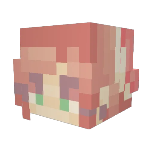 VampireMom22 Minecraft avatar head, 3D render