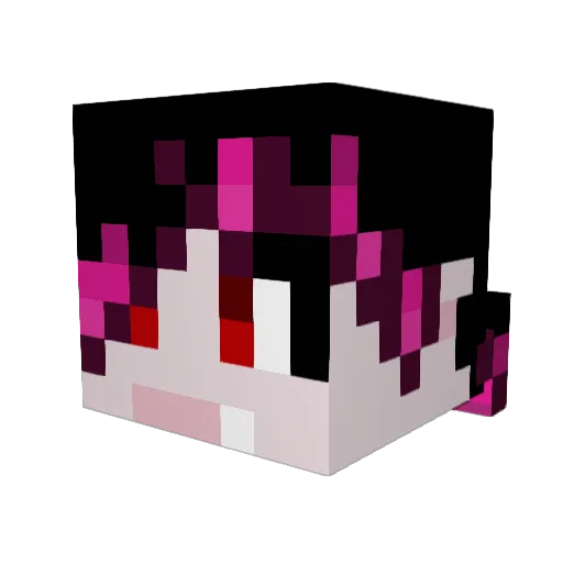 Vampire_Logic Minecraft avatar head, 3D render