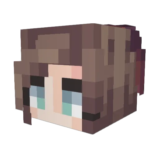 Vampire_Opossum Minecraft avatar head, 3D render