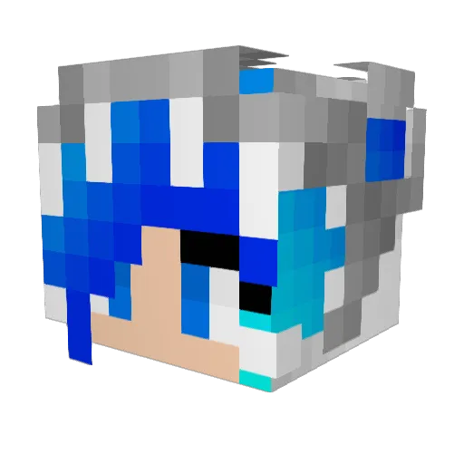 Vampire_Rat161 Minecraft avatar head, 3D render