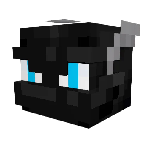 VampiricStar Minecraft avatar head, 3D render