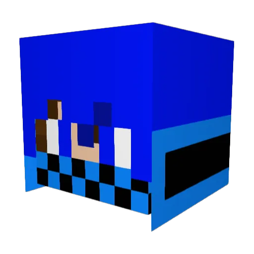 VampishEgg Minecraft avatar head, 3D render
