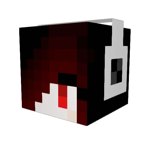 Vampluvr7 Minecraft avatar head, 3D render