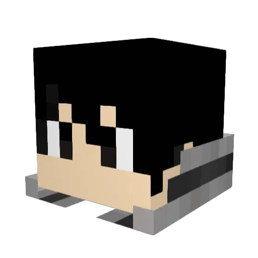 Vamprath Minecraft avatar head, 3D render