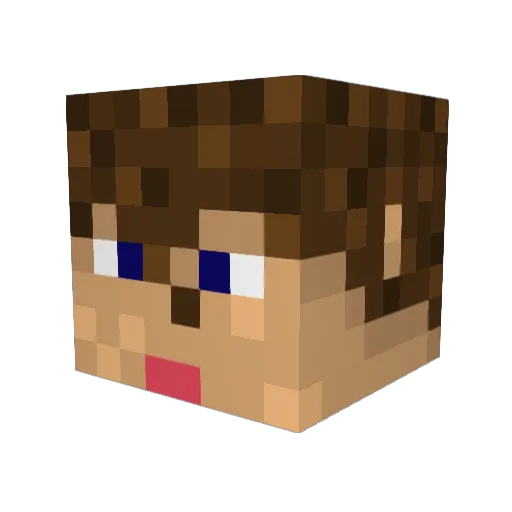 Vampsoldier Minecraft avatar head, 3D render