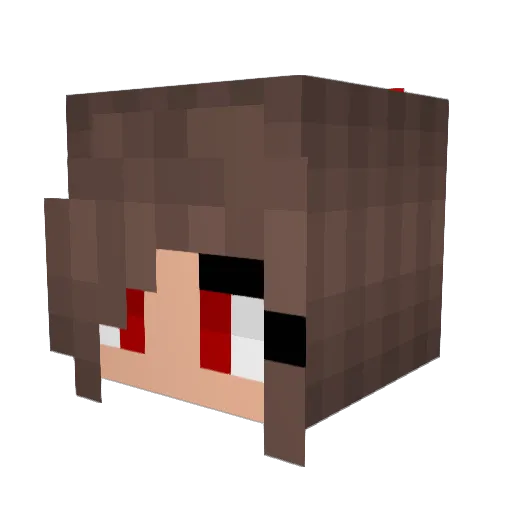 Vampy237 Minecraft avatar head, 3D render