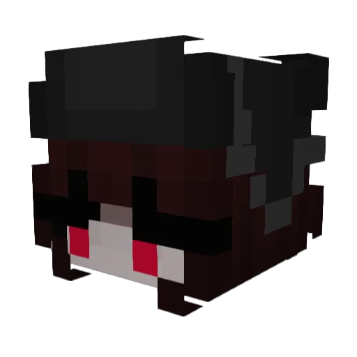 VampyHQ Minecraft avatar head, 3D render