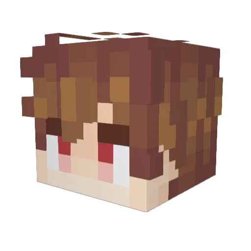 Vampymarz Minecraft avatar head, 3D render