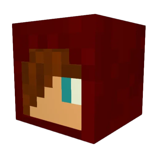 VampyrKnight Minecraft avatar head, 3D render