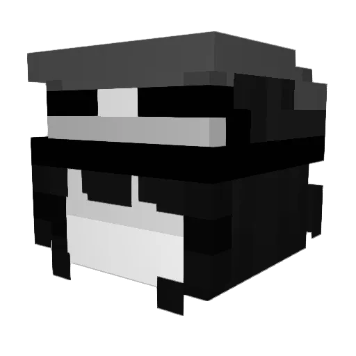 VampyreMoth Minecraft avatar head, 3D render
