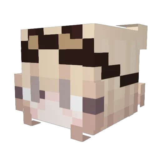 Vampyrean Minecraft avatar head, 3D render