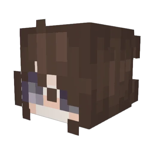 Vampyrezz Minecraft avatar head, 3D render