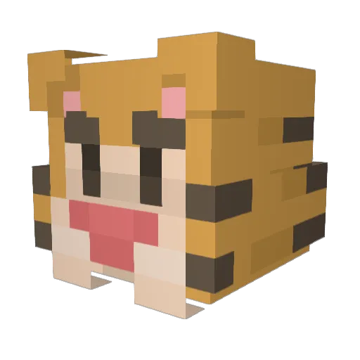 Vampyrrhicia Minecraft avatar head, 3D render