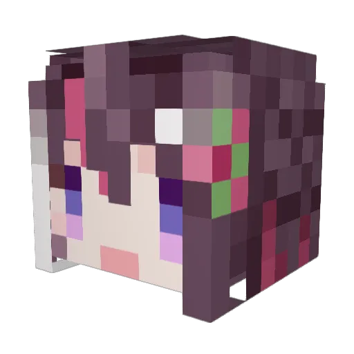 Vamsted Minecraft avatar head, 3D render