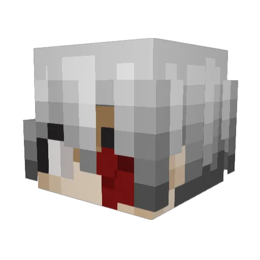 Vamurao Minecraft avatar head, 3D render