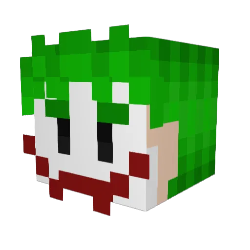 VanBene Minecraft avatar head, 3D render