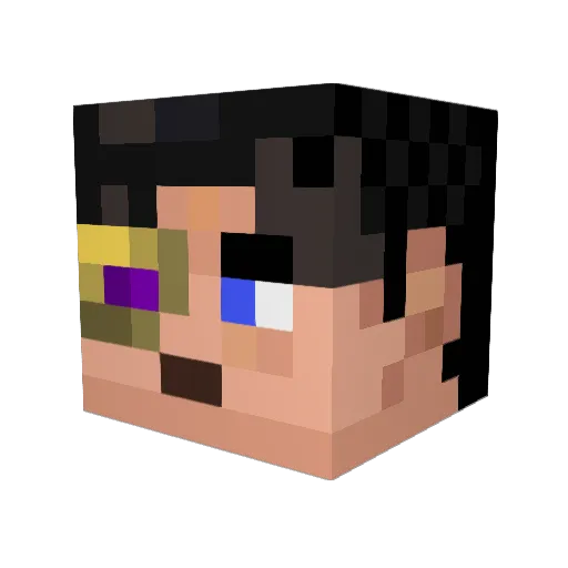 VanDroid2 Minecraft avatar head, 3D render