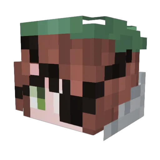 VanGrave Minecraft avatar head, 3D render