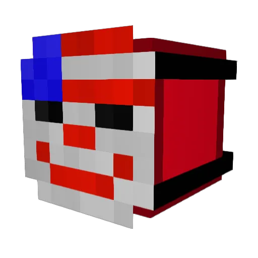 VanHorcOfficiel Minecraft avatar head, 3D render