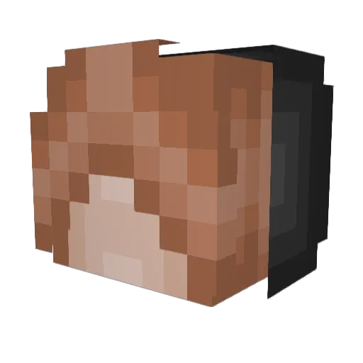VanMMS Minecraft avatar head, 3D render