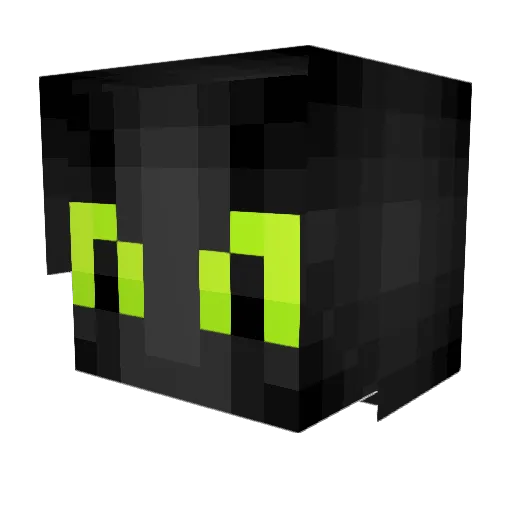 VanMetah Minecraft avatar head, 3D render