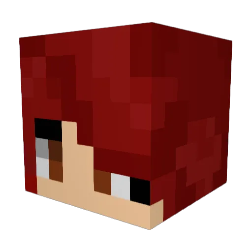 VanReien Minecraft avatar head, 3D render