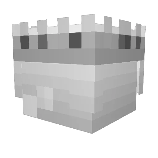 VanVale Minecraft avatar head, 3D render
