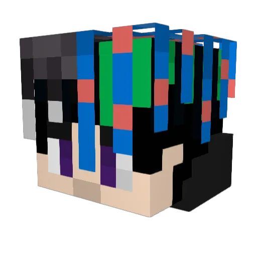 VanVar012 Minecraft avatar head, 3D render