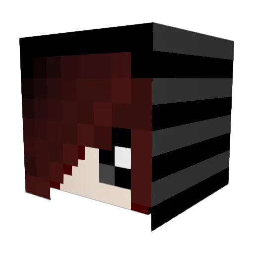 Vana888 Minecraft avatar head, 3D render