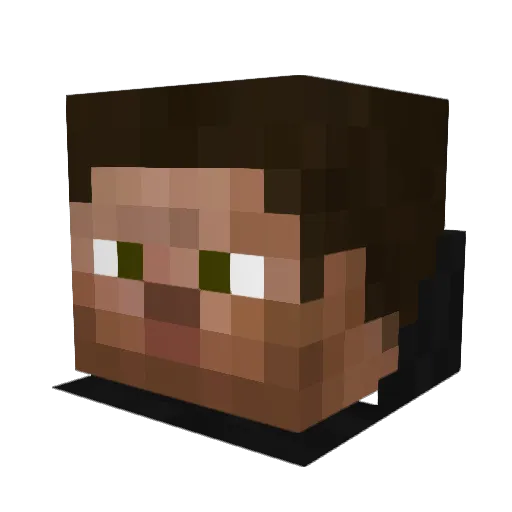 Vanage Minecraft avatar head, 3D render
