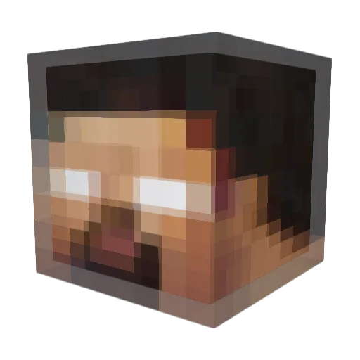 VanagloriaVT Minecraft avatar head, 3D render