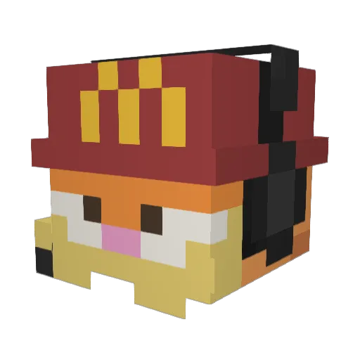 VanceSong Minecraft avatar head, 3D render