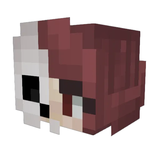 Vancen Minecraft avatar head, 3D render