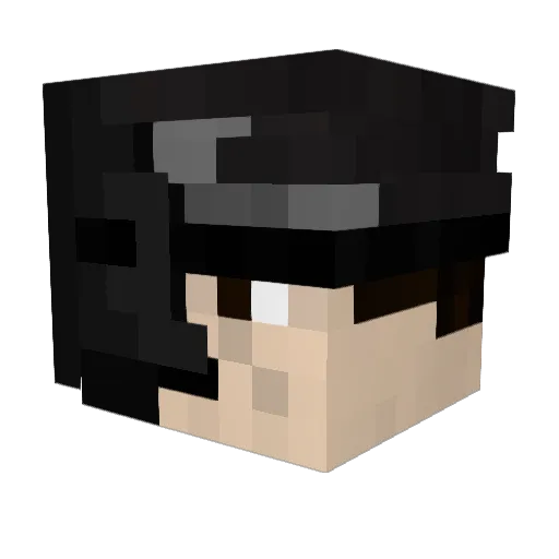 Vancof Minecraft avatar head, 3D render
