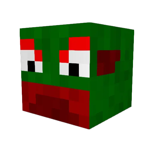 Vandalina Minecraft avatar head, 3D render