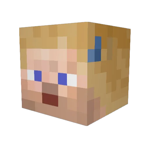 VandeJay Minecraft avatar head, 3D render