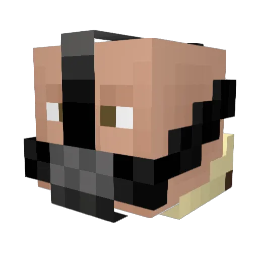 VanderKaine Minecraft avatar head, 3D render